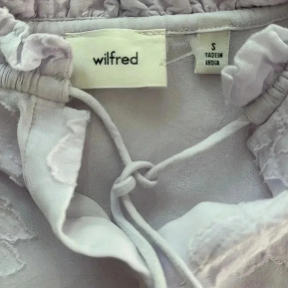 Aritzia Wilfred Alexis light lavender blouse size small - Picture 4 of 6
